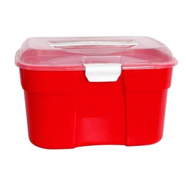 Imagem de Maleta Manicure Caixa Organizadora De Maquiagem Box Grande Cores - Pla
