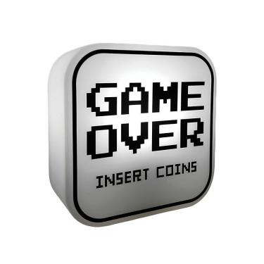 Imagem de Luminária Box Game Over Decoração Setup Parede Ou Mesa - Bivolt