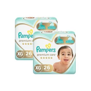 Imagem de Kit Fralda Pampers Premium Care Mega Tamanho XG 52 Unidades