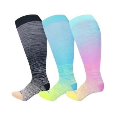 Imagem de Meias De Compressão Masculinas plus Size 2XL-7XL 20-30 mmHg, Meias De 