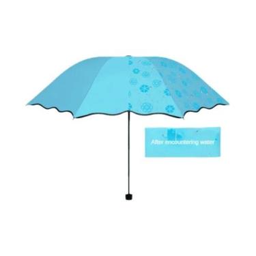Imagem de Guarda-chuva Mágico Dobrável À Prova De Sol E Chuva, Proteção UV, Para