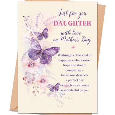 Imagem de Cartão de Dia das Mães uugtcard para Filha 13x20cm