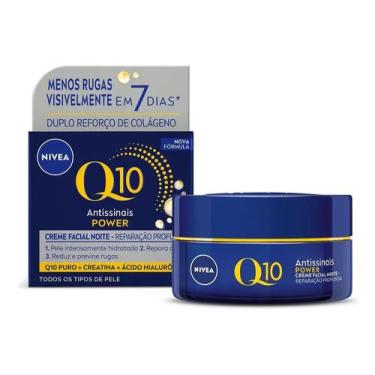 Imagem de NIVEA Creme Facial Antissinais Q10 Power Noite 49g, Reduz Ru - Congrat