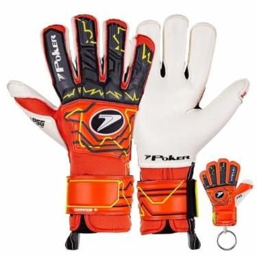Imagem de Luva Poker Profissional Champion 9 01125, Laranja, Preto, Amarelo, 10