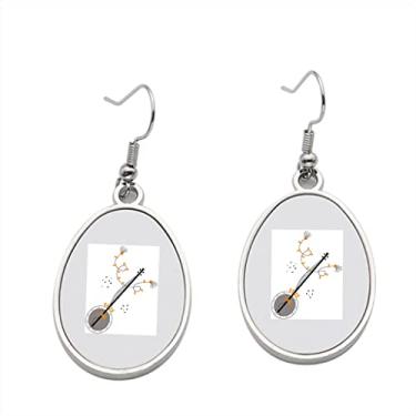 Imagem de Brinco de banjo de instrumento musical – Brincos pendentes para meninas – Presente de festa de aniversário dos namorados