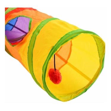 Imagem de Brinquedo Para Pets Túnel Labirinto Para Gatos Colorido