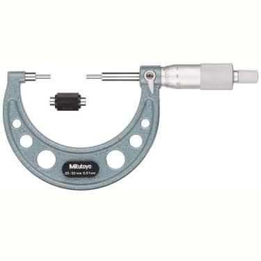 Imagem de Micrometro Ext C/ Pontas Finas 25-50 Mm 0,01Mm 111-116 Mitutoyo