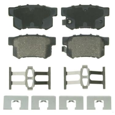 Imagem de O conjunto de pastilhas de disco de cerâmica Wagner QuickStop ZD536 inclui equipamento de instalação da pastilha, parte traseira