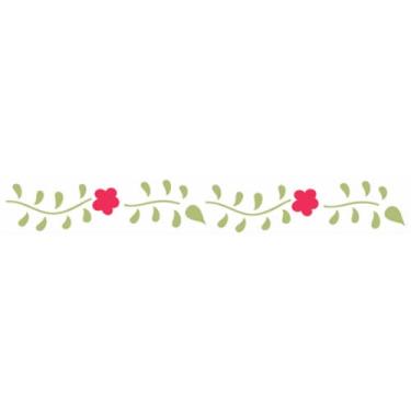Imagem de Stencil de Acetato para Pintura OPA Simples 04 x 30 cm - 1926 Flor Rolha