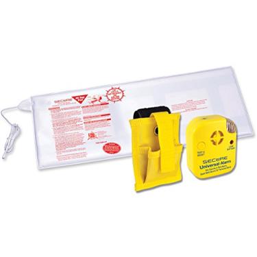 Imagem de Alarme seguro de cama para adultos idosos - almofada de sensor de pressão de 30,5 cm x 76,2 cm, alerta de cuidador de 80 dB com suporte, bateria de 9 V - prevenção de quedas, monitoramento de