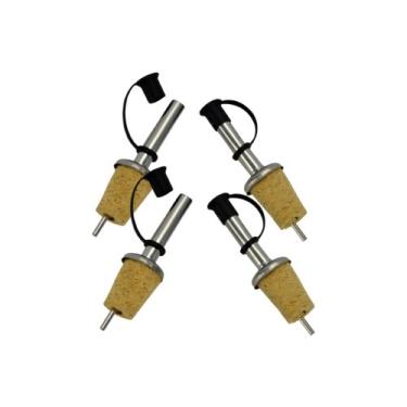 Imagem de Southern Homewares – Estojo de fluxo livre de aço inoxidável com tampa de rolha para garrafa de vinho, prata, Prata, 1