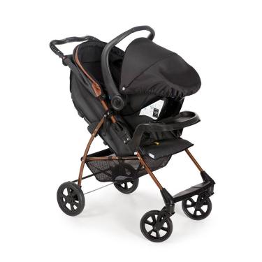 Imagem de Carrinho de Bebe com Bebe Conforto Romano Travel System 4 Posições Galzerano