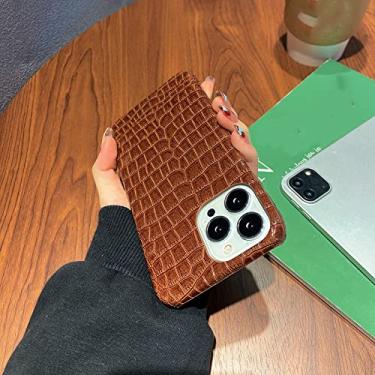 Imagem de Estojo de couro rígido PU com padrão de crocodilo brilhante 3D para iphone 13 7 8 Plus X 12 XR MAX 11 14 Pro SE Mini 6 6S Capa, A, para iPhone 14