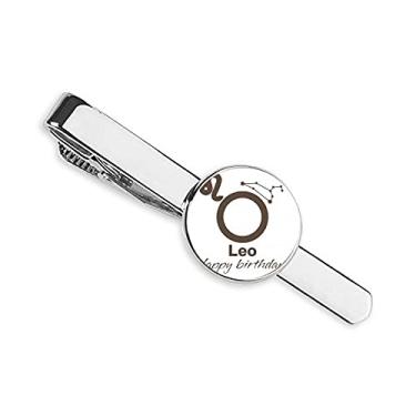 Imagem de Constellation Fate Birthday Celebration Leo Gravata Clip Bar Presente Homem Empresarial