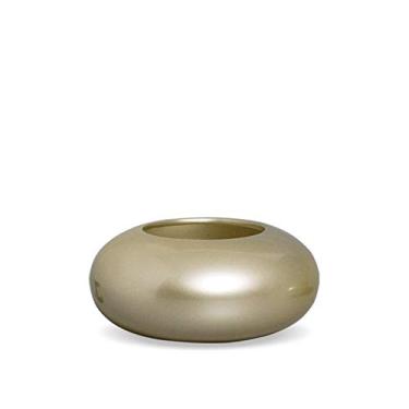 Imagem de Cachepot Redondo Vaso G Decoração Em Cerâmica Fendi Chrome