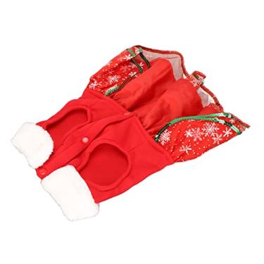 Imagem de Vestido de Natal para Animais de Estimação, Decoração de Alce, Saia de Natal para Filhotes, Laço, Inovador, Quente para Yorkshires para Gatos (S)