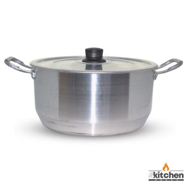 Imagem de Panelão Tacho Hotel Industrial Aluminio 26x13 Alça Reforçada