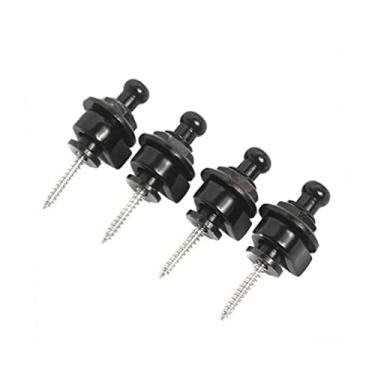 Imagem de ibasenice 4 Pcs Fechaduras De Cinta e Botões Tranque a Alça Da Guitarra Peças De Cinta Straplocks Trava De Alça De Liberação Rápida Alta Qualidade Cadeado Do Cinto De Segurança