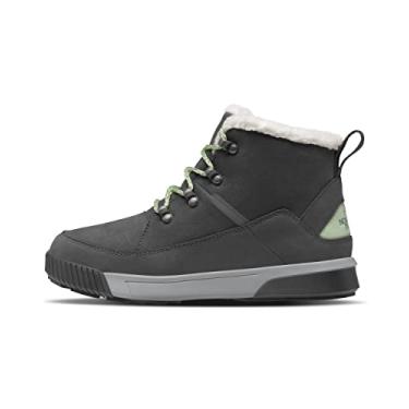 Imagem de THE NORTH FACE Bota feminina Sierra Mid Lace isolada impermeável tênis de corrida para trilha, Cinza asfalto/sálvia enevoada, 37