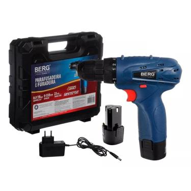Imagem de Parafusadeira Furadeira Sem Fio 12V 3/8 Bivolt Com Maleta