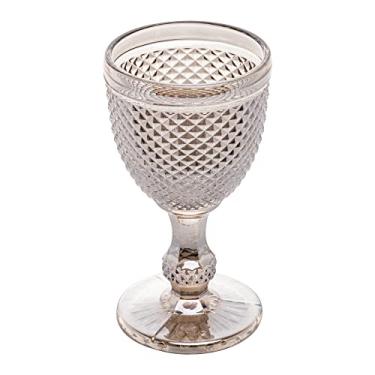 Imagem de Conjunto 6 Taças de Água de Vidro Bico de Jaca Cinza 300ml - Wolff