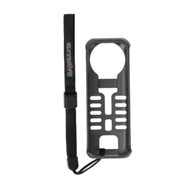 Imagem de Moldura protetora com alça de mão antiperda compatível com Insta360 X4, capa protetora de controle de temperatura para acessórios de câmera esportiva X4