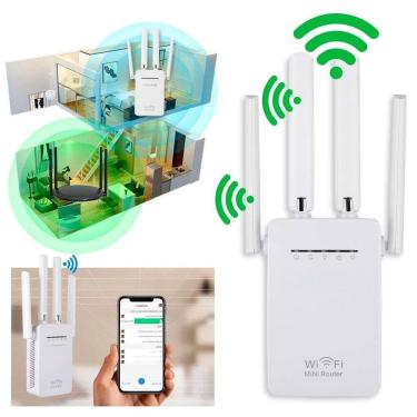 Imagem de Amplificador Sinal Wifi Branco 300M
