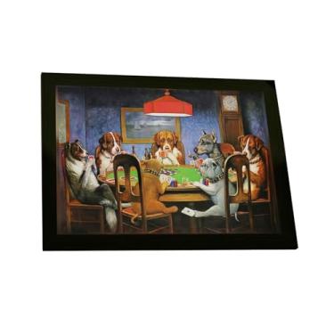 Imagem de Quadro Decorativo Poker Game Cassius Coolidge Cachorros Jogando Poker Decoração Quarto Sala