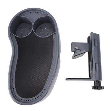 Imagem de Bandeja de Mesa para Banheira de Hidromassagem, Caddy de Plástico Antiderrapante para Bebidas Com Suporte de Copo, Acessórios e Suprimentos Ajustáveis ​​para Pátio Externo para