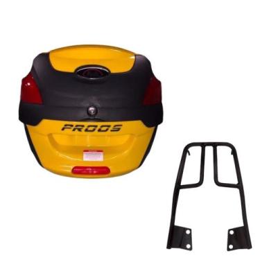 Imagem de Baú 41 litros Amarelo com Bagageiro para Fazer 150 2014 em diante - Aw