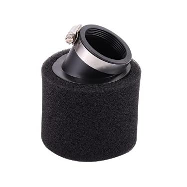 Imagem de WOOSTAR Limpador de filtro de ar de espuma de 48 mm para substituição de tubo de pescoço dobrado para quadriciclo ATV 4 rodas 250cc quadriciclo moto ciclomotor preto