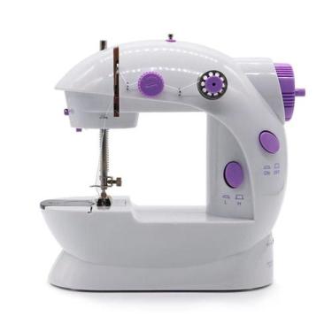 Imagem de Mini Maquina Costura Elétrica Portátil Roupa Bivolt Pedal - Bellator