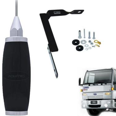Imagem de Antena Móvel Px Inox 2,70 metros Suporte Dianteiro Ford Cargo Kit Para