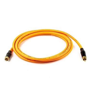 Imagem de Cabo Coaxial Digital (SPDIF) Laranja - 1 Metro - CIRILO CABOS