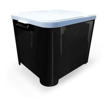 Imagem de Porta racao container 15 kg (black) - FURACAO PET