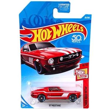 Imagem de Hot Wheels 2018 50th Anniversary Then and Now 67 Mustang 20/365, Red