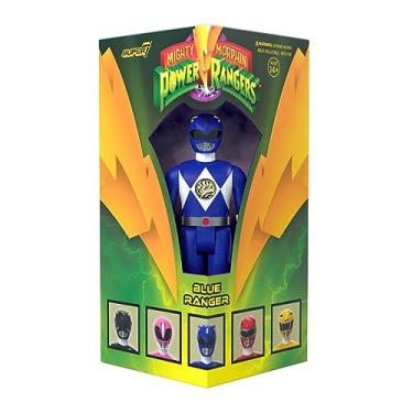 Imagem de Super7 Mighty Morphin Power Rangers Blue Ranger – Figura de ação Power Rangers de 9,5 cm em edição especial, colecionáveis clássicos de programas de TV e brinquedos retrô