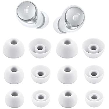 Imagem de Pontas auriculares de substituição de silicone para um ker Soundcore Space A40, Soundcore Sport X10, Soundcore Life A1, Life P3, Life P3i, Fit in Case, Buds Tips, 6 pares P/M/G 3 tamanhos, branco
