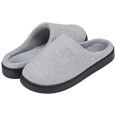 Imagem de Pantufas de espuma viscoelástica para sapatos casuais femininos e masculinos, Cinza-claro, 11-12 Women/9-10 Men