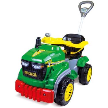 Imagem de Carrinho de Passeio Ou Pedal Trator Com Empurrador Tractor Agro Maral,