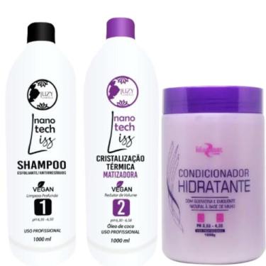 Imagem de Kit Ativo Cristalização Matizadora Juzy 1l + Condicionador Mairibel 1K