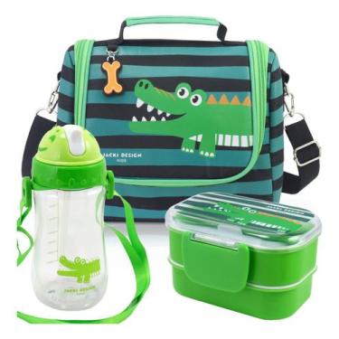 Imagem de Lancheira Bolsa Térmica Infantil Escolar Marmita Garrafinha - Superman