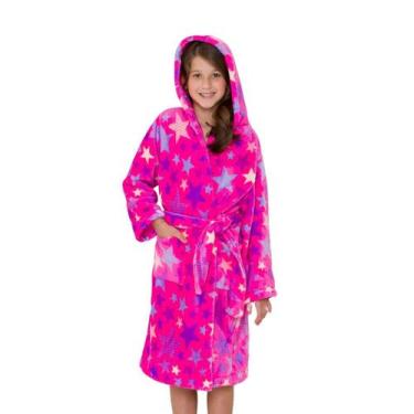 Imagem de Roupão Fleece Pelucia Quentinho Infantil Juvenil Peluciado - Fofotinho
