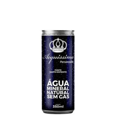Imagem de Água mineral acquíssima lata 350 ml 12 unidades, sem gás 