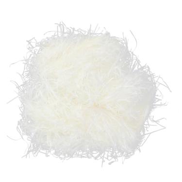 Imagem de Papel cortado, enchimento, doces, cesto de chocolate, papel de seda, relva, papel de seda para embrulhar, caixa de embalagem, 100 g (branco creme)