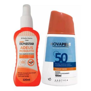 Imagem de Spray Repelente contra Mosquitos Bem Estar + Protetor Solar Nova Pele 