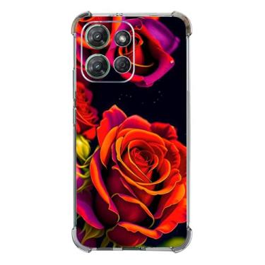 Imagem de Beaucov Capa para Moto G 2025, linda capa de proteção contra quedas rosa à prova de choque TPU capa protetora de corpo inteiro resistente a arranhões para Motorola Moto G 2025