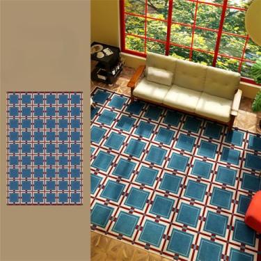 Imagem de HJZSZX Tapete de sala de estar verde, tapete decorativo leve, tamanho grande, antiderrapante, tapetes de quarto, tapetes de varanda de fácil manutenção, YY025,2,F,300x400CM