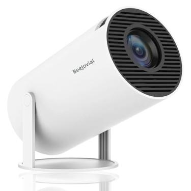 Imagem de Projetor portátil WiFi Bluetooth: Mini projetor Keystone automático para iOS, Android, laptop, TV, Stick HDMI USB (HY300)