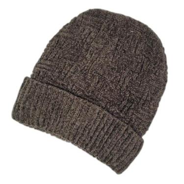 Imagem de Touca Gorro de Lã Forrada para Inverno Unissex - fg, Marrom